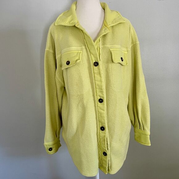 Free People Ruby Shacket in Luminary Yellow - XS (Orig. $128) Oversized - Picture 2 of 7